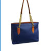 Leather Textured Hand Bag for Women blue