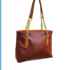 Leather Textured Hand Bag for Women Maroon