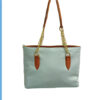 Leather Textured Hand Bag for Women Sea Green