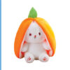 Creative Rabbit Stuffed Toy Hiding in Carrot Bunny Bag